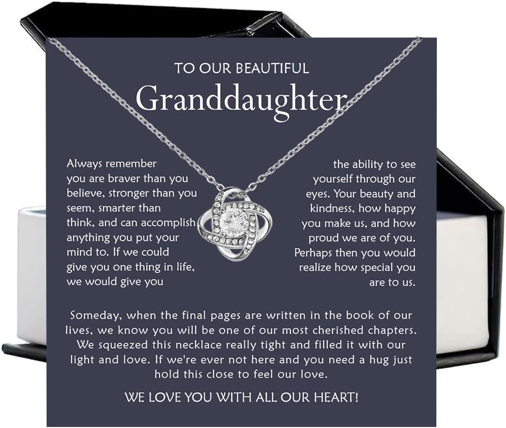 Granddaughter's Necklace - Gift From Grandparents, Christmas Jewelry