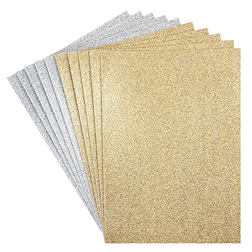 Ideen mit Herz Moosgummi-Platten mit Glitzer | DIN A4 | 2mm | 10 Bogen |...