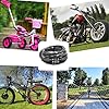 Combination Bike Cable Lock - 4 Digit, 32 inch Long Coiled Security Resettable Cable Lock, Anti-Theft Accessories for Mountain Bike, Road Bike, Electric Bicycle, Scooter #4