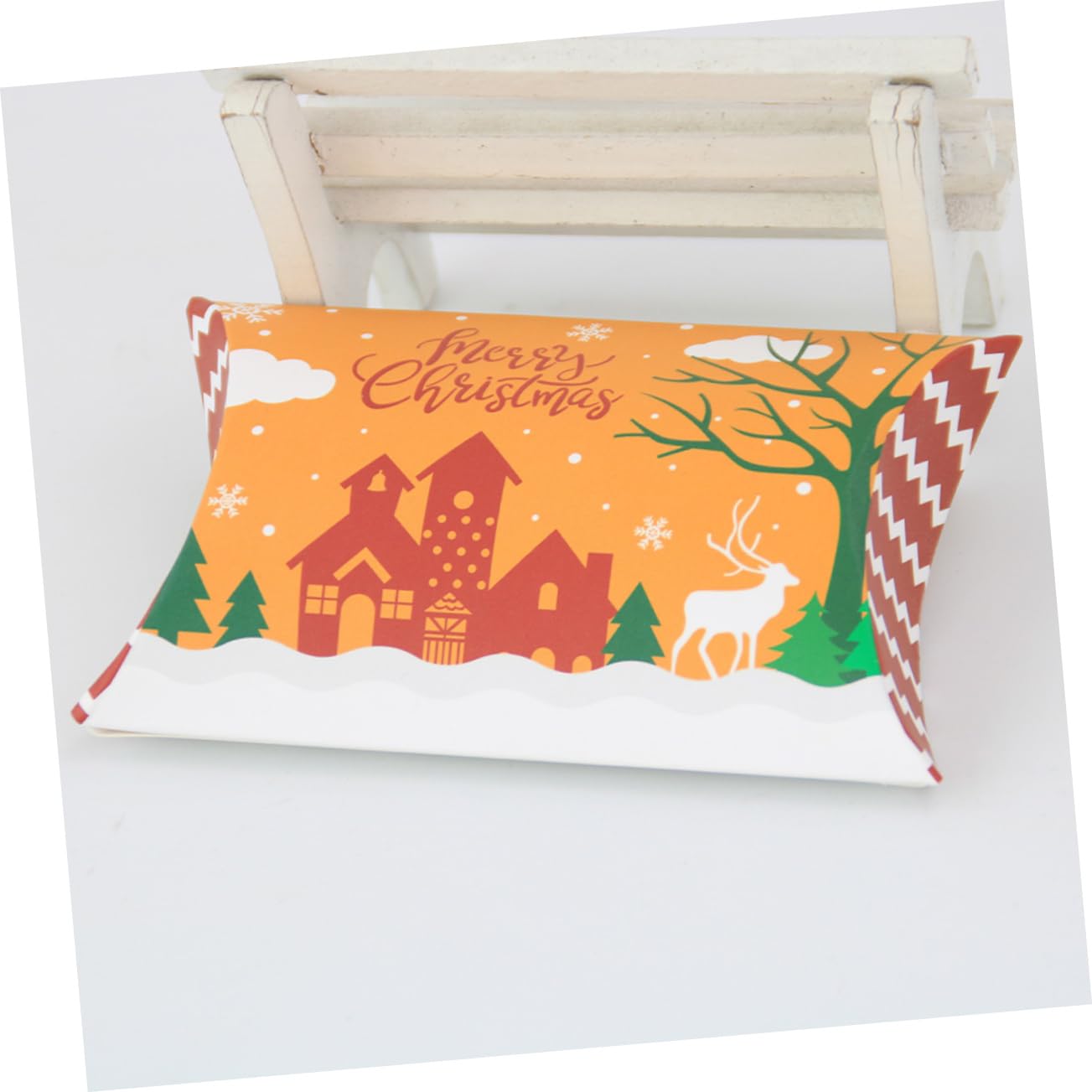 50pezzi Scatole Regalo Di Natale Scatole Di Caramelle Natalizie Di Carta Articoli Per Feste Porta Caramelle Regalo Creative