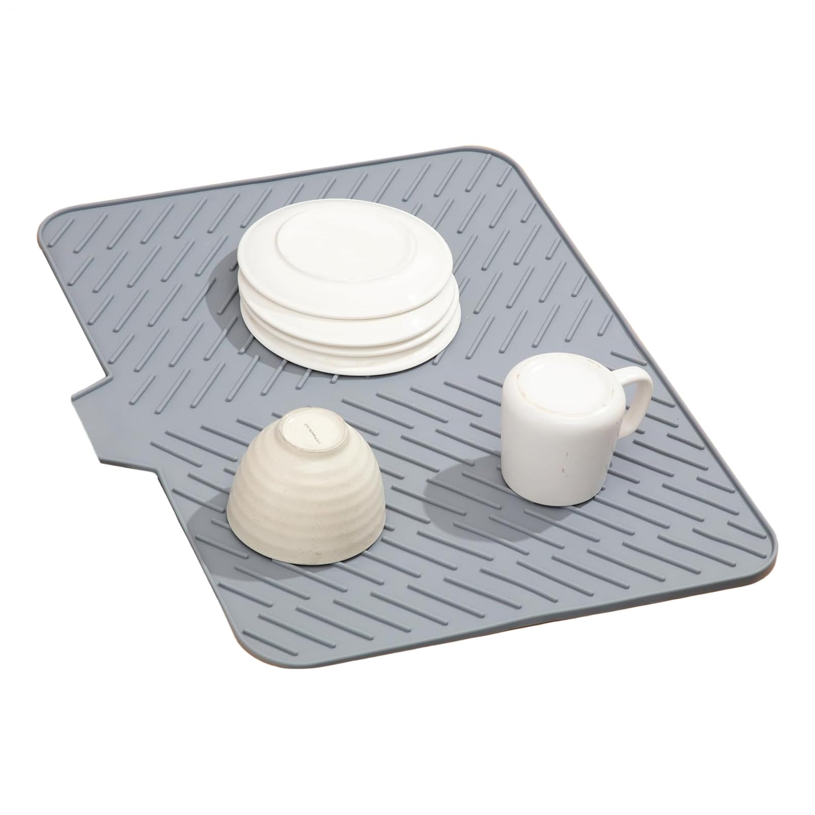 Almohadilla de cocina antideslizante para secar platos, vasos y ollas