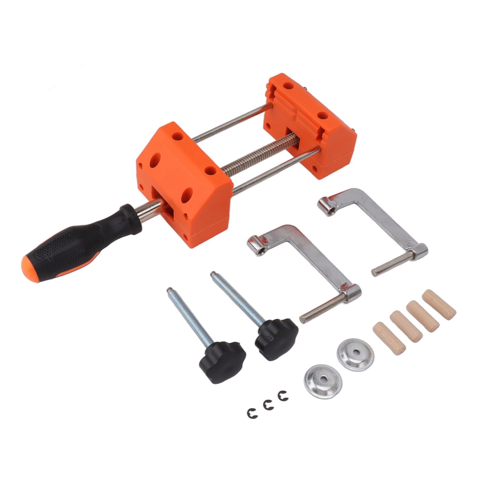 lyrlody Mini Morsetto da Tavolo Mini Morsetto da Banco in Acciaio Laminato a Freddo, Rotazione a 360 Gradi, Struttura Universale, Presa Forte, Design Compatto per Riparazioni Fai da Te, Lavorazione
