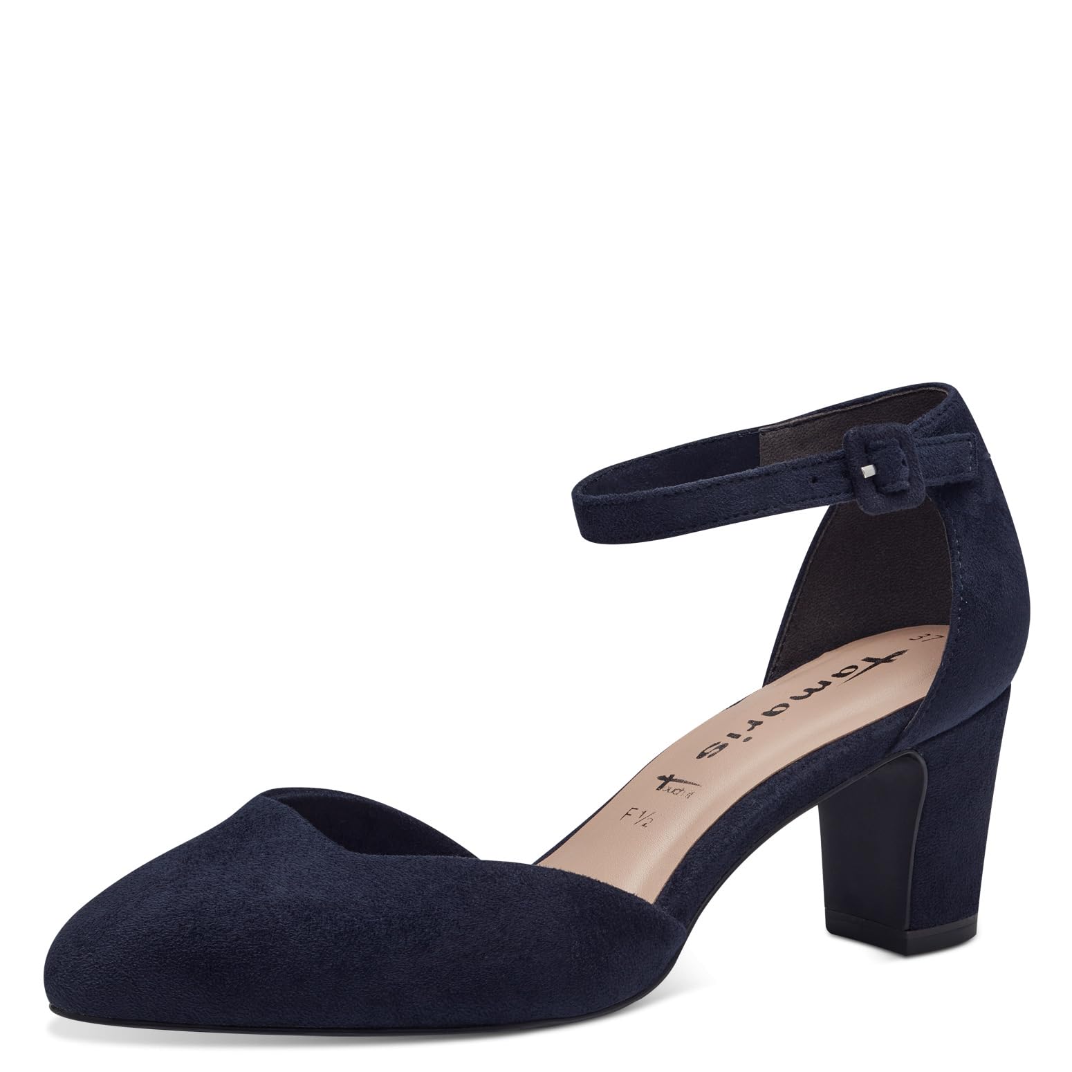 Tamaris Damen Pumps mit Blockabsatz, blau, 37 EU