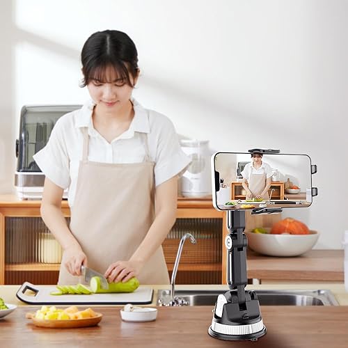 Miniatura 6 de Soporte de teléfono con ventosa para automóvil, montaje resistente ajustable de 360 para salpicadero, parabrisas, lavable, para automóvil, camión,