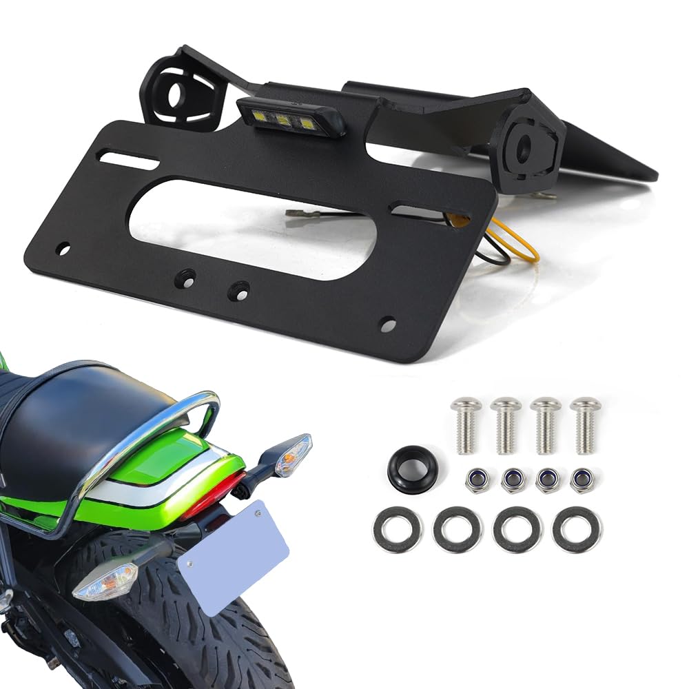 Tail Tidy Fit for Z900RS 2018-2025, Fender Eliminator with LED Light, Compatible with OEM/Stock Turn Signal