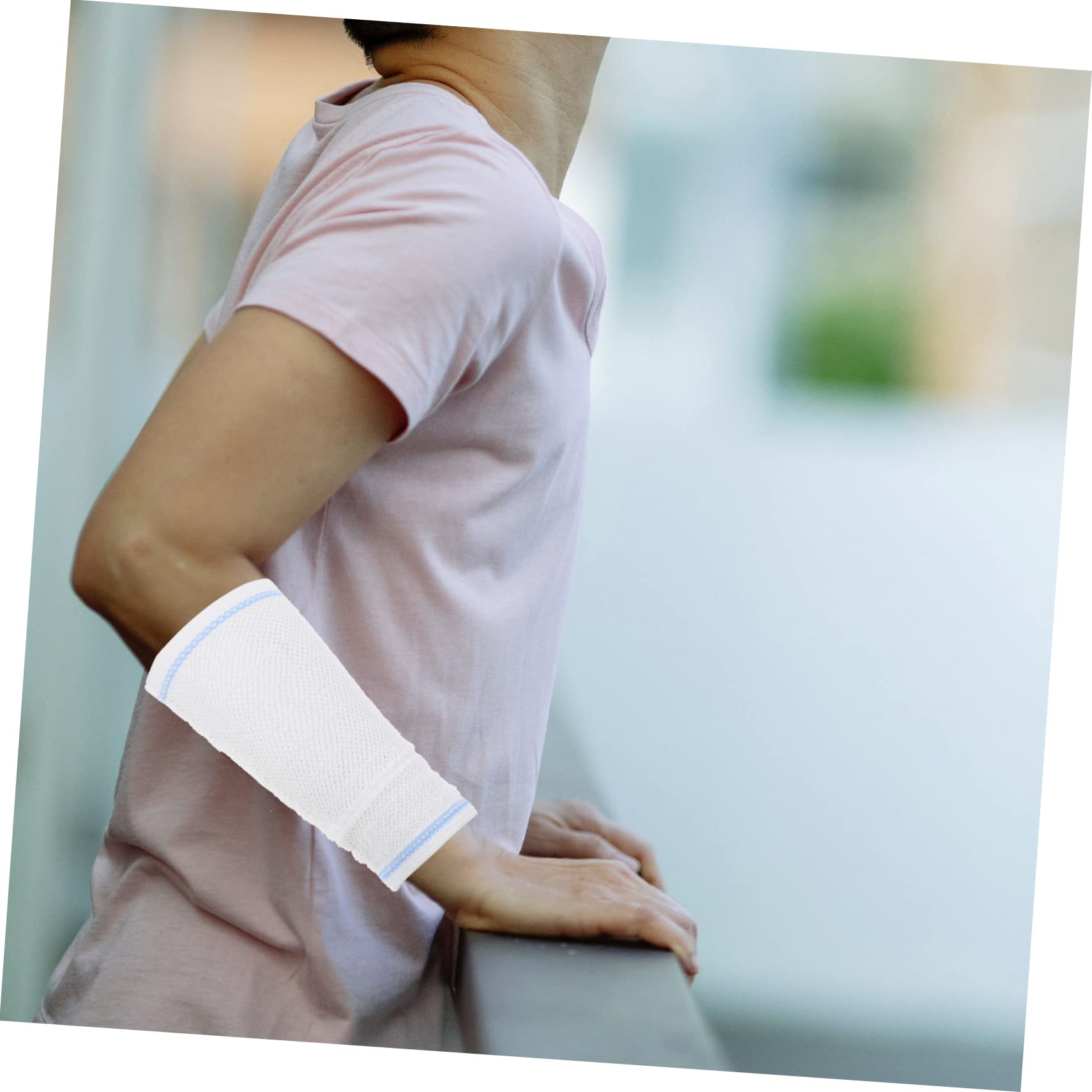 BUTIFULSIC Elastic Mesh Breathable Fixed Protective Arm for Line Soft Cotton Material