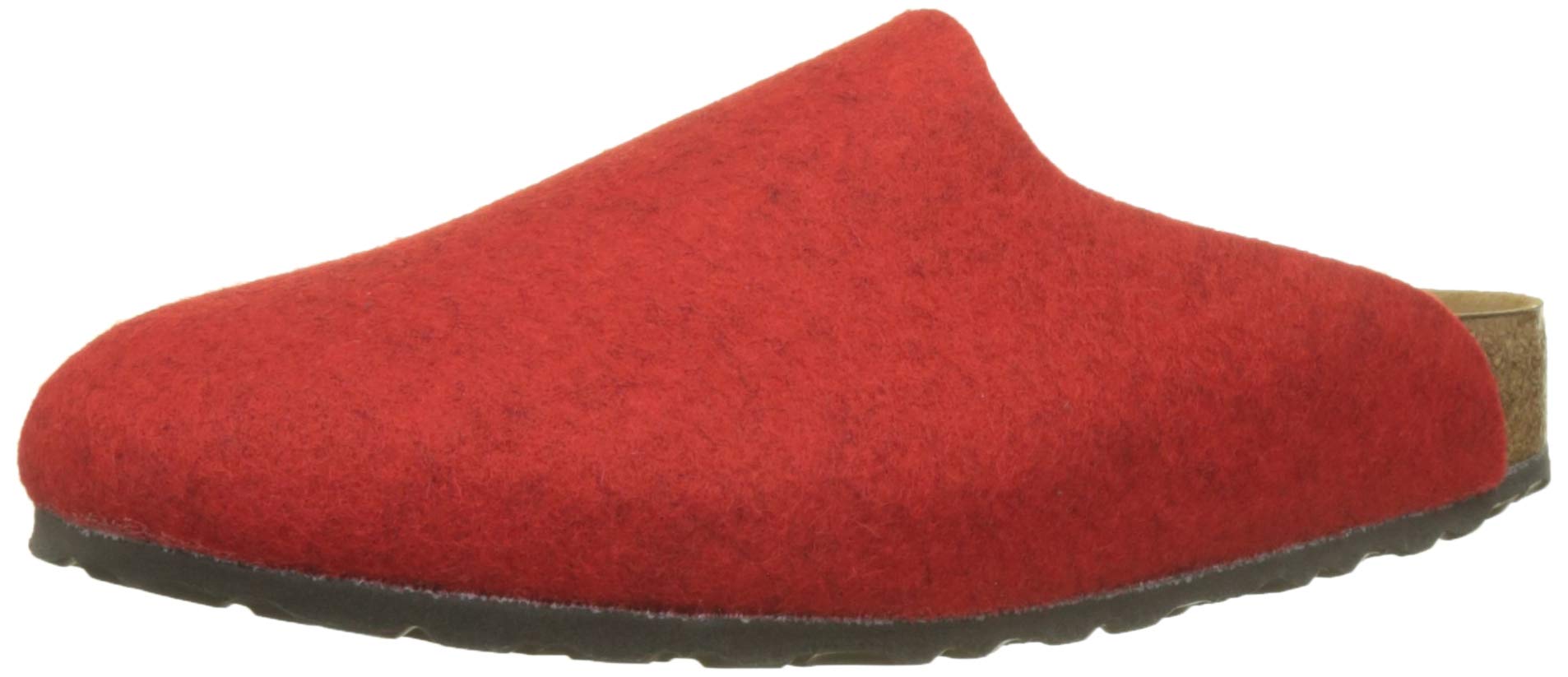 red birkenstock clogs
