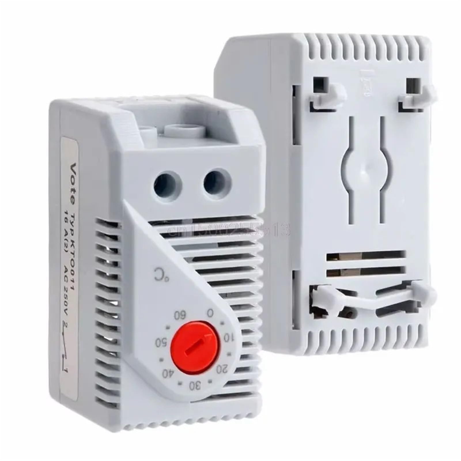 0-60'C KTO011 KTS011 DIN Rail Mini Termostato Bimetallico Compatto Regolatore di Temperatura Meccanico Normale Aperto Chiuso ZRO011(ZRO011)