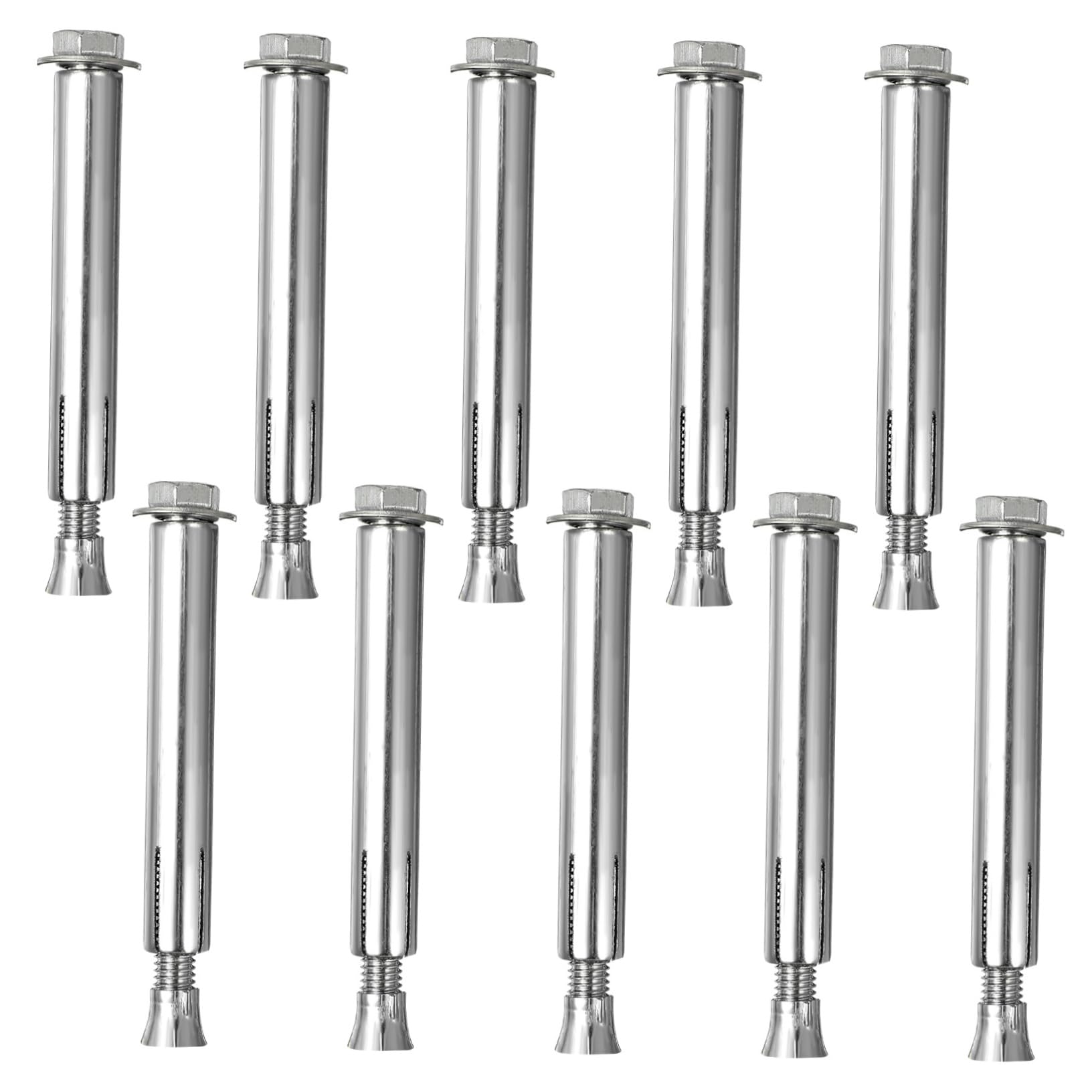 LIFKOME Driveway Speed Bumps Expansion Bolts 10pcs Asphalt Anchor Screws Bolt for Speed Bumps Heavy Duty