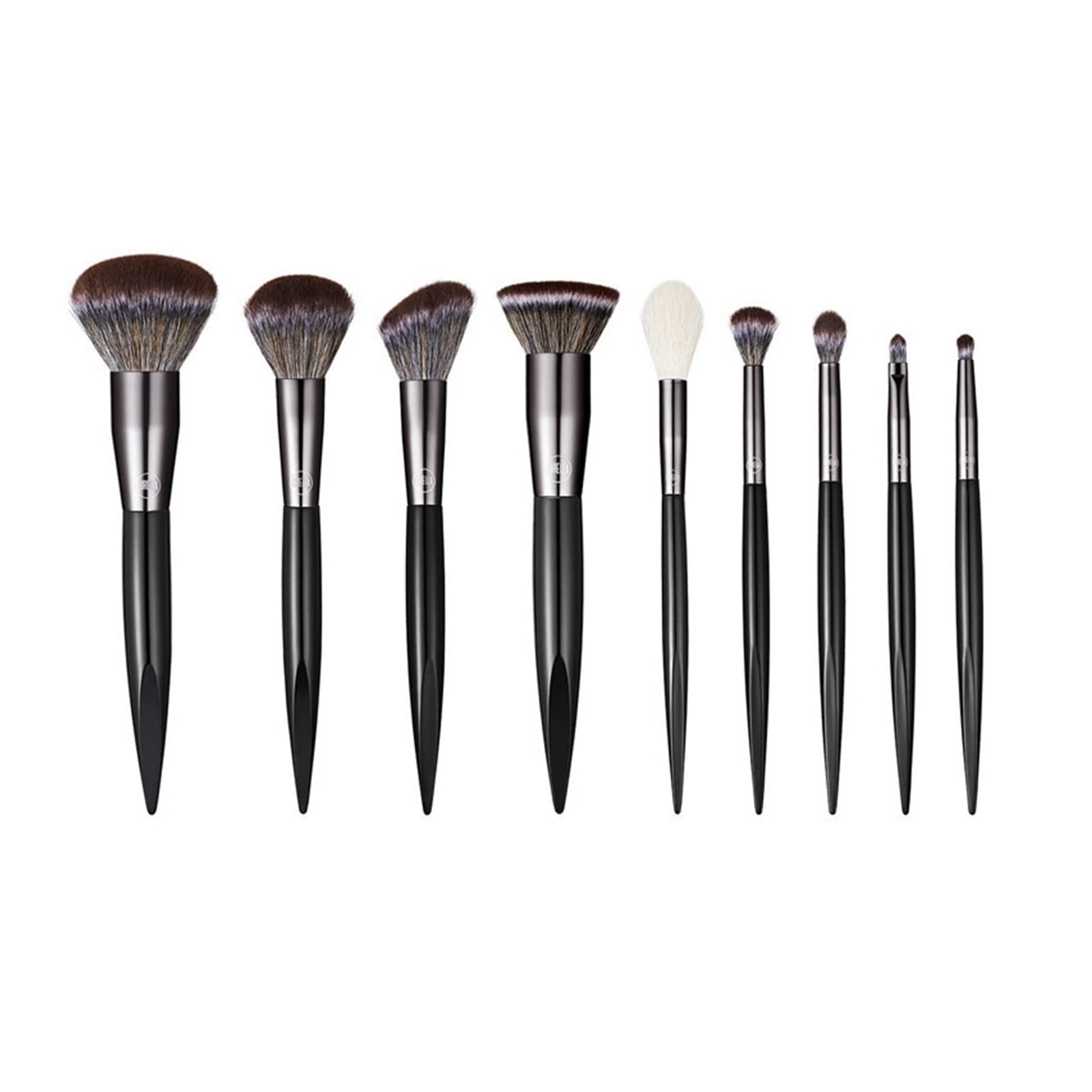 9 sztuk zestaw pędzli do makijażu Loose Powder Eyeshadow Blush Foundation Blending Highlight Lip Concealer zestaw pędzli do makijażu lingli