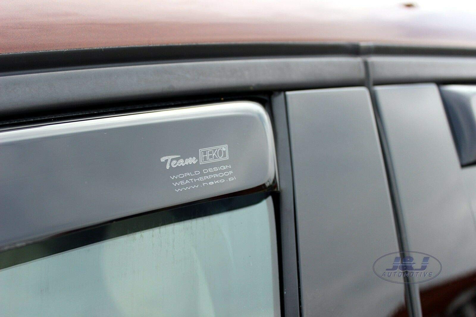 J&J AUTOMOTIVE Windabweiser passend für Volvo XC-60 2009-2016 4tlg, Heko Regenabweiser Vorne Hinten Getönt Dunkel Passform