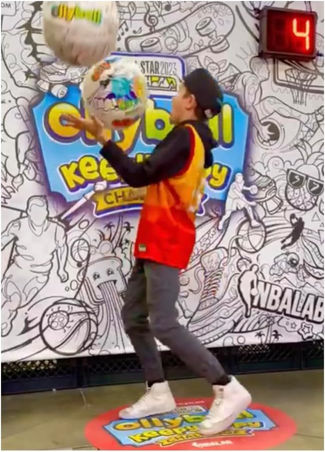 Miniatura 6 de Ollyball Chicago Bulls NBA Team Edition - Pelota de juego colorida patentada galardonada para interiores