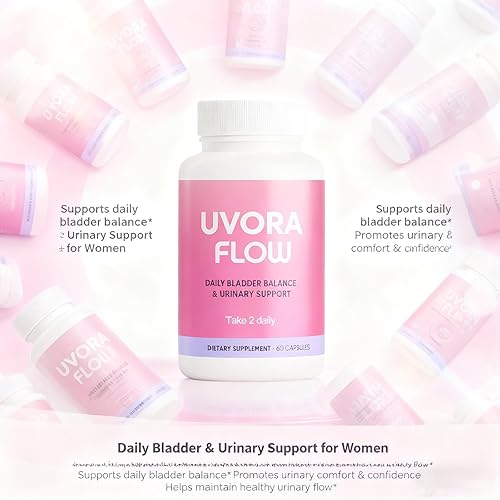 Miniatura 4 de UVORA FLOW Mezcla completa de defensa de la vejiga, 60 cápsulas veganas  Fórmula diaria de equilibrio urinario y vejiga con D-manosa, cúrcuma, té