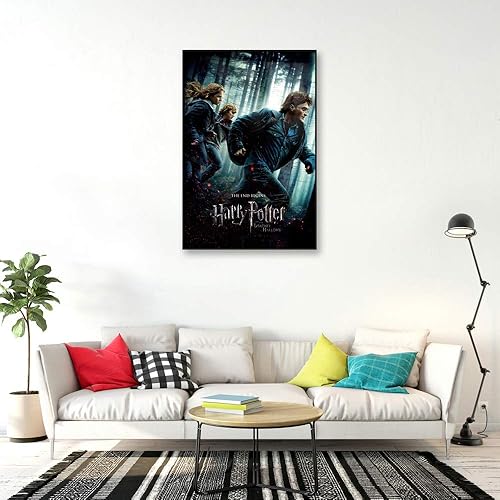Vista 9 de Harry Potter y las Reliquias de la Muerte - Parte 1 - Póster impreso (estilo regular) (Tamaño: 24 x 36 pulgadas) Marco de aluminio negro,Colgador
