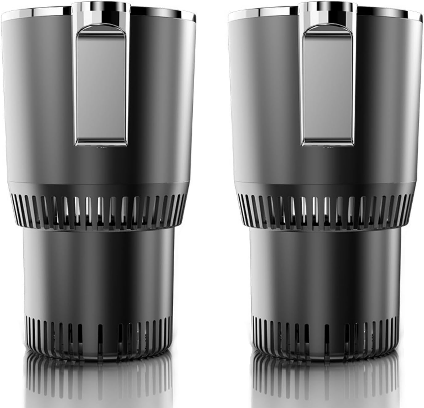 ポータブル 急速冷却カップ 車載冷熱カップドリンクホルダー 車用スマート温冷カップ ドリンクホルダー 保冷 保温 LED温度表示 タ