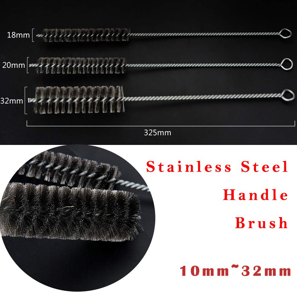 Spazzola Per Tubi In Acciaio Inox - Flessibile Per Pulizia Camini E Ugelli - Foto 8