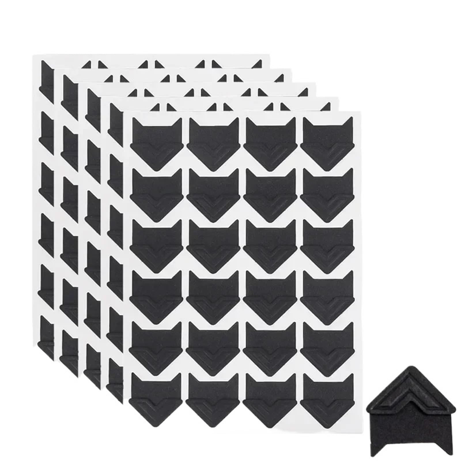 Gwyzax Self Adhesive Photo Corners 240-2400PCS Photo Corner Sticker Kraft Paper DIY Vintage Stickers for Self-Adhesive Photoes Album Scrapbooking(Black-1200pcs)