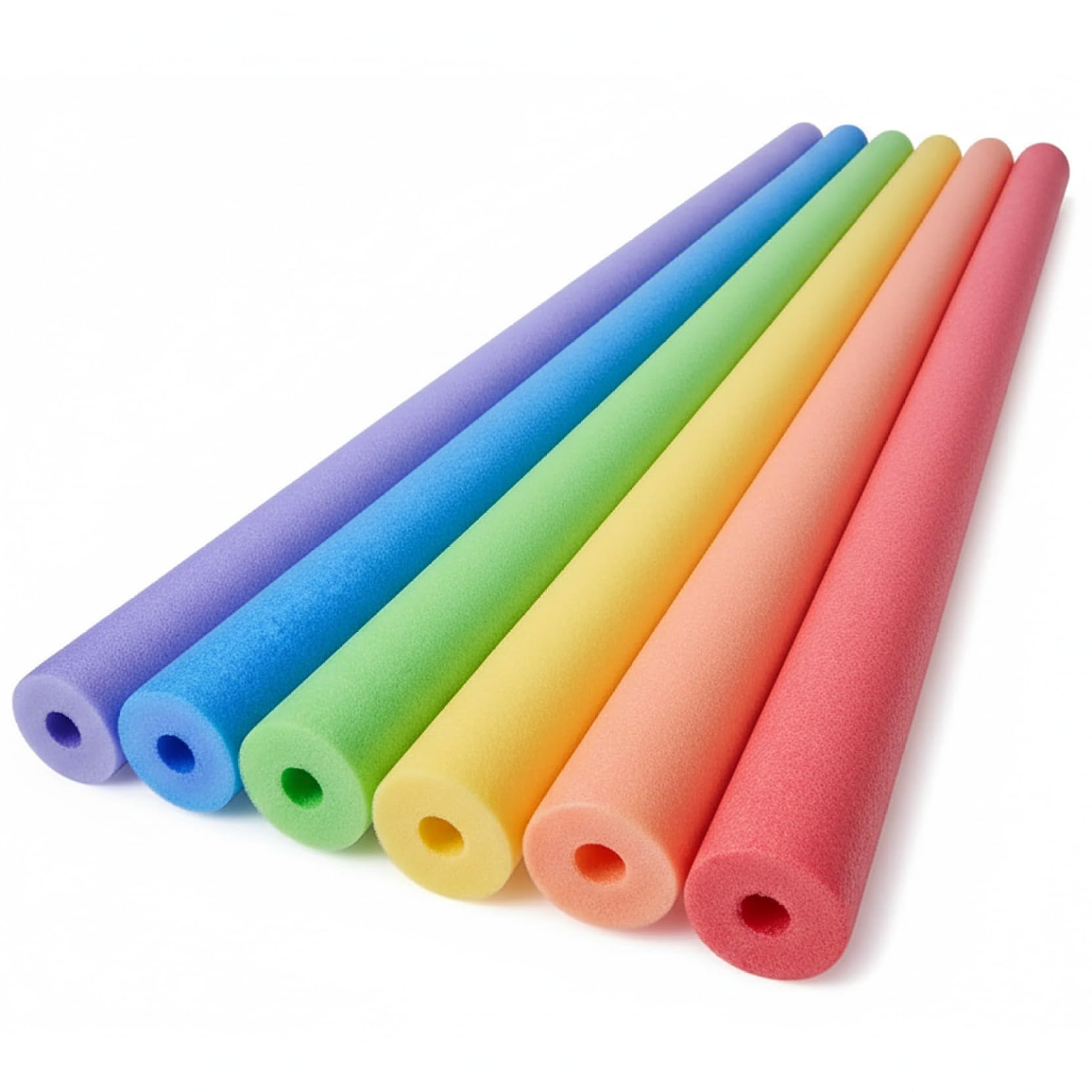Paquet de 6 nouilles de piscine, mousse EPE brillante, , 47, 2 pouces.