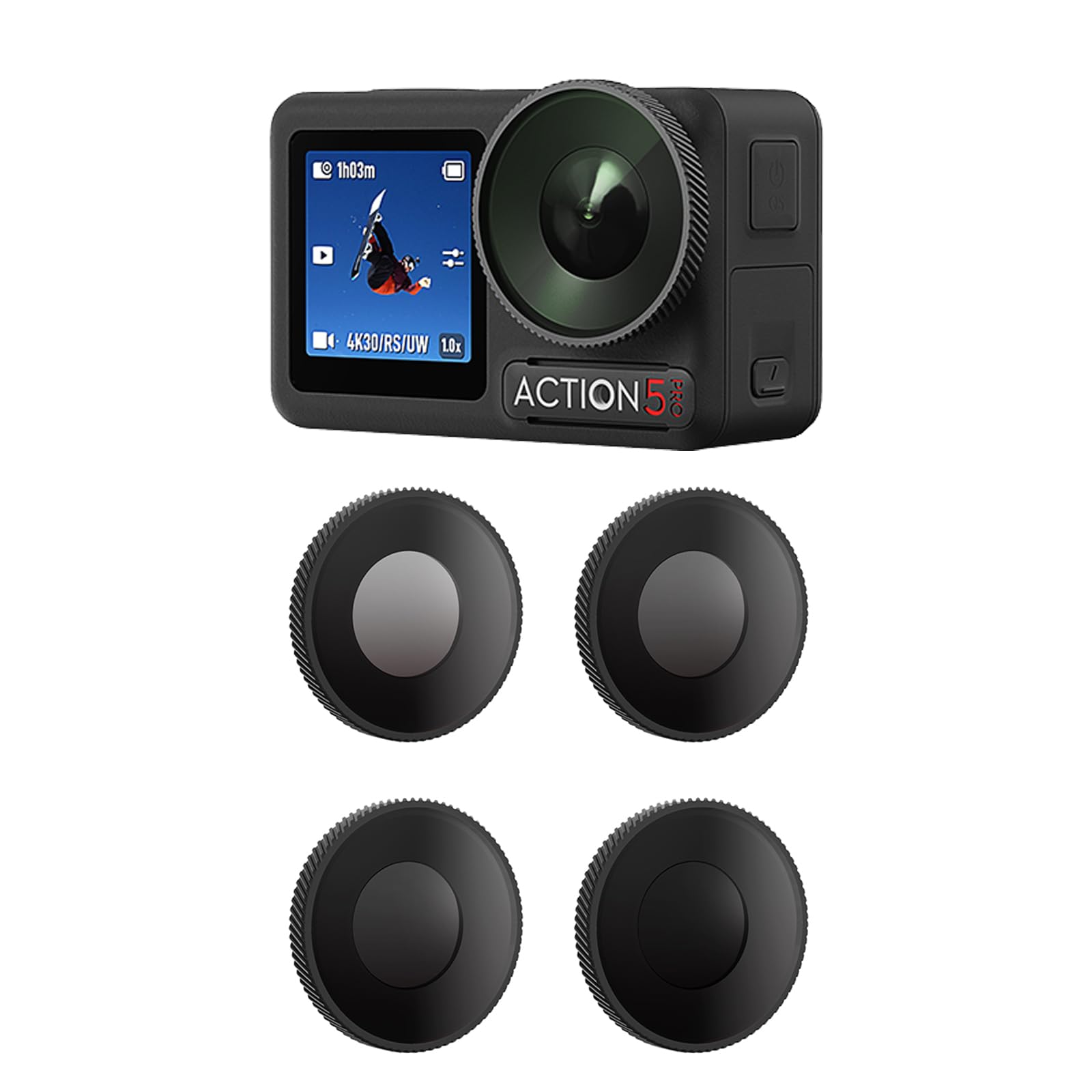 filtro nd per dji osmo action 5 pro e 4 con alta definizione universale e resistente all'acqua