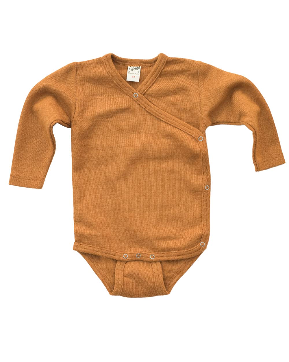 Lilano, Body cálido para bebé / prematuro, 70% lana (kbT), 30% seda, 210 g/m²