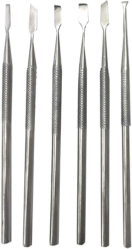 Cincel para arcilla acero inoxidable (6unidades)