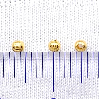 Amazon.co.jp: 極小 きれいめ メタル ビーズ 2mm 3mm 4mm 5mm 高見え