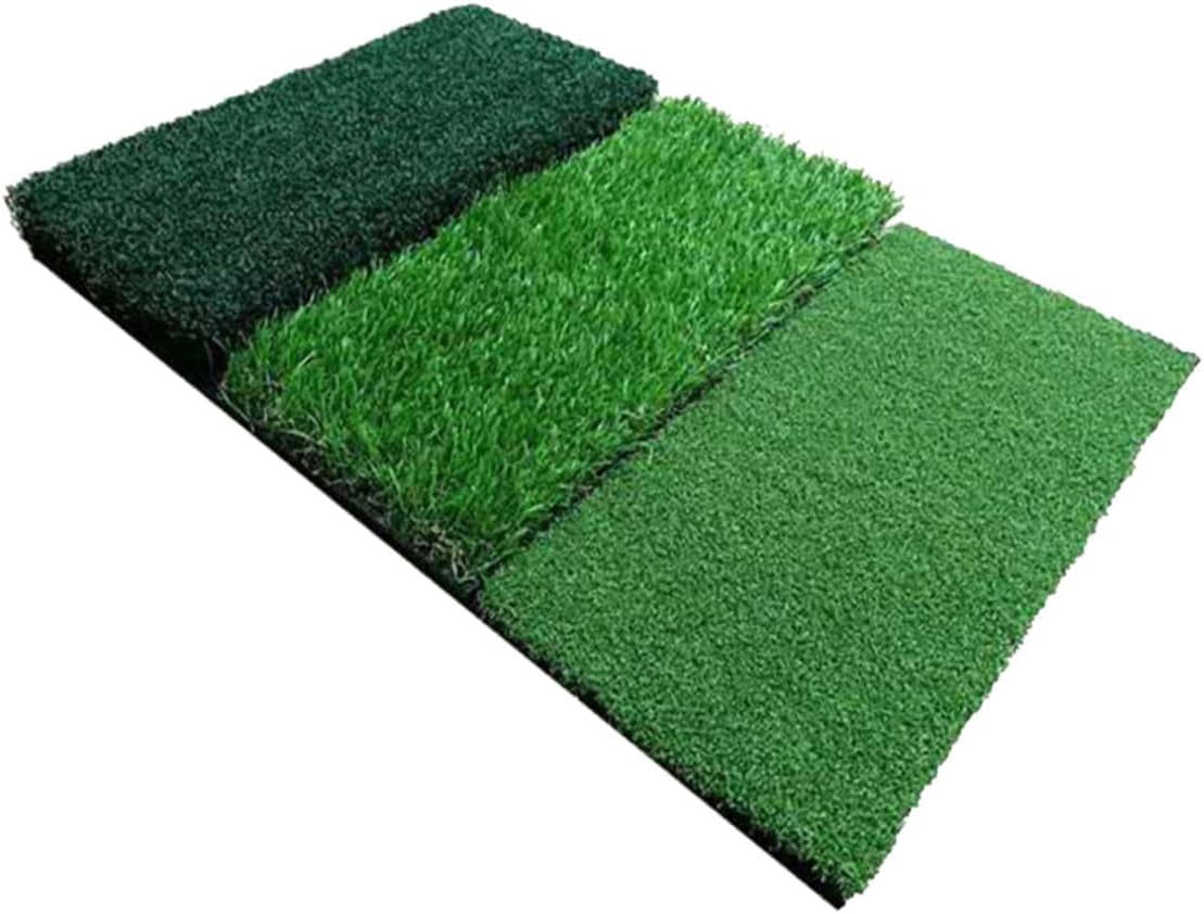 1Pc Golf Practice Mat with Long and Short Grass Pads Durable Swing Hitting Mat for Skill Training Golf Exercise Equipment
