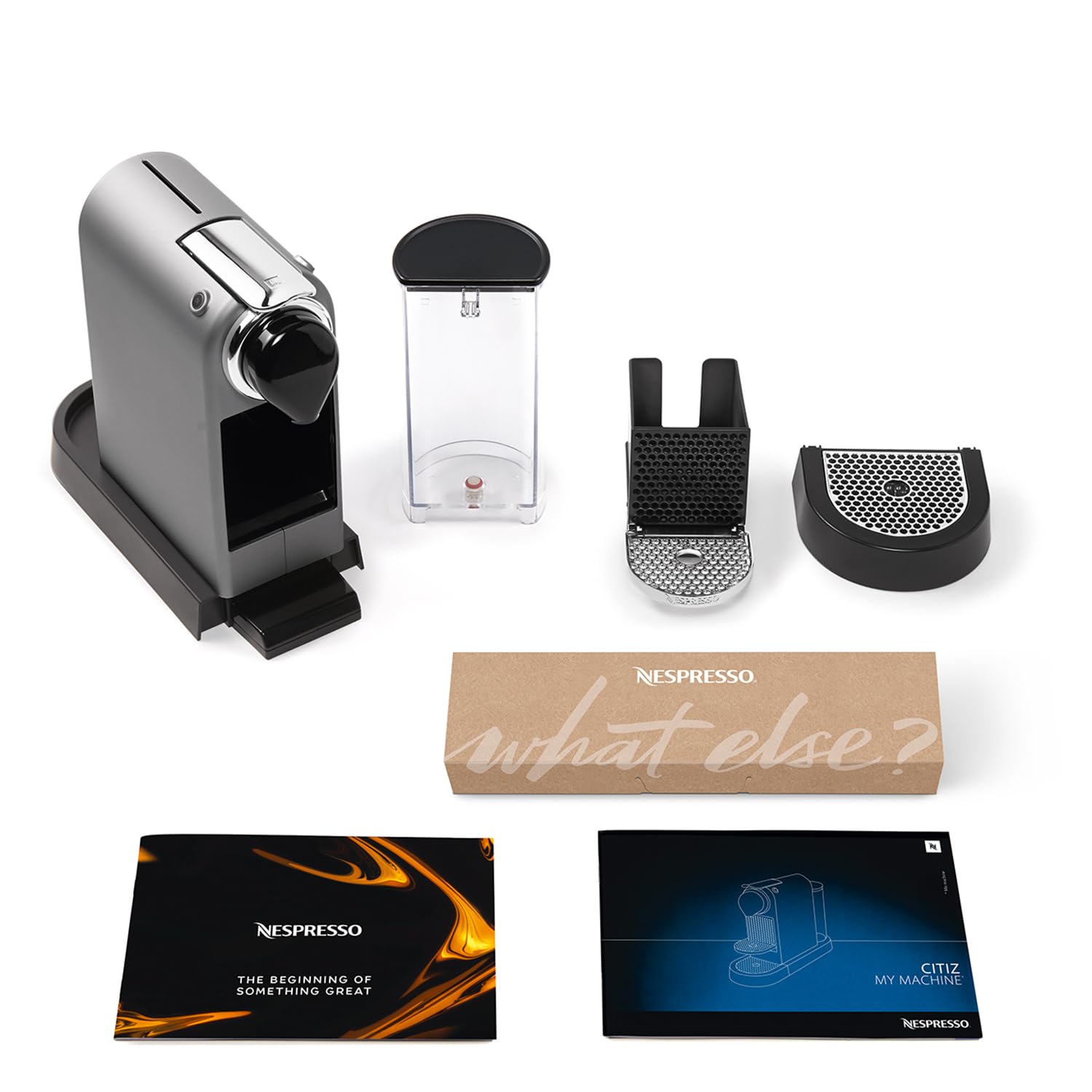 Nespresso Citiz XN741B, Macchina da caffè di Krups, Sistema Capsule Nespresso, Serbatoio acqua 1L, Colore Argento