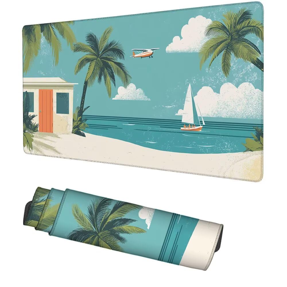 Tappetino Scrivania Albero, Tappetino Gaming 1000x500x3mm Mouse Pad aereo Tappeto Mouse, Accessori Gaming, Ufficio Accessori, Migliora la Precisione e la Velocità, per Ufficio e Casa f-396