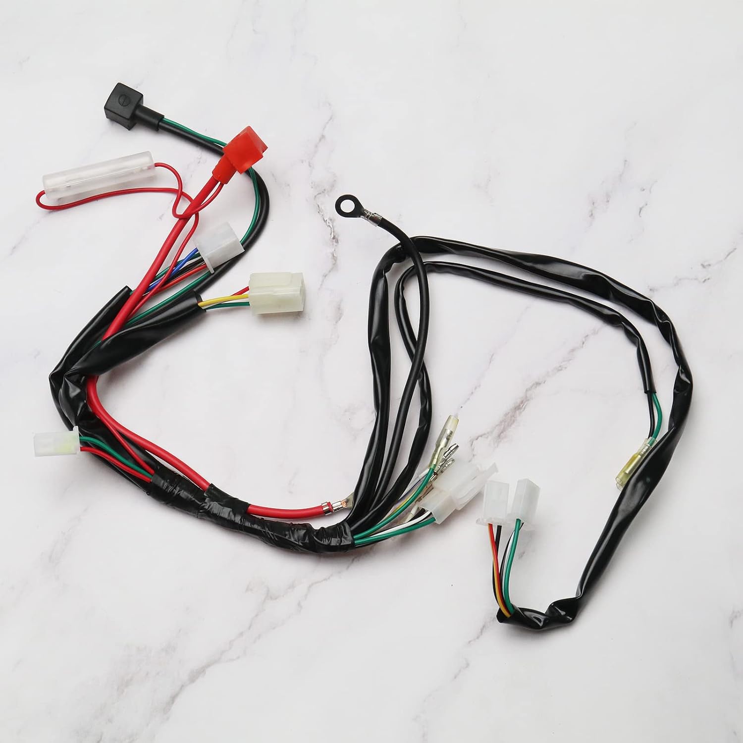 SING F LTD Engine Start Wiring Harness Assembly Kit for 50cc 70cc 90cc 110cc 125cc Pit Quad Dirt Bike ATV Dune Buggy Rectifier Ignition System CDI Unit