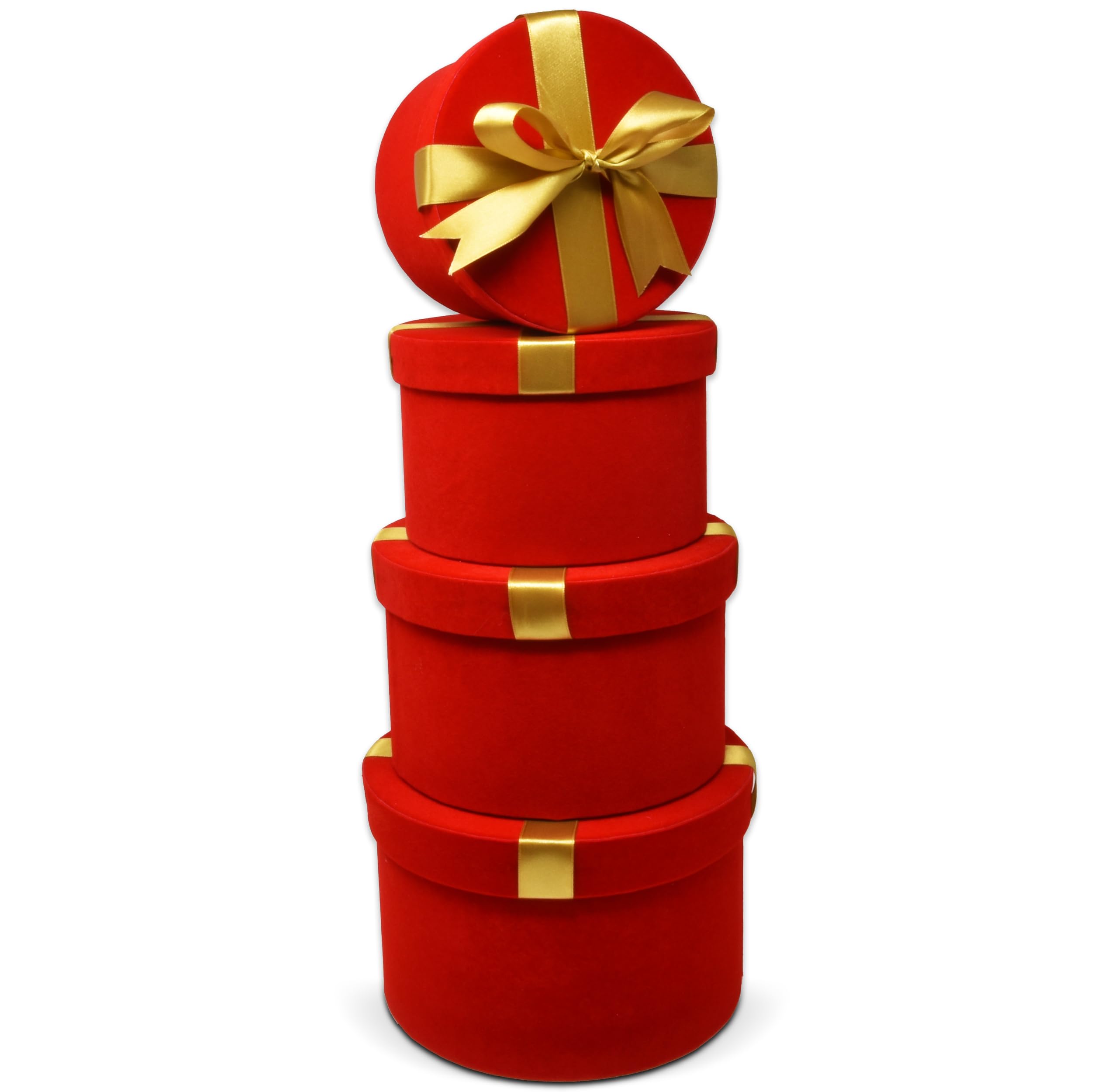 Amazon.com: Gift Boutique 4 Pack Christmas Round Nesting Gift