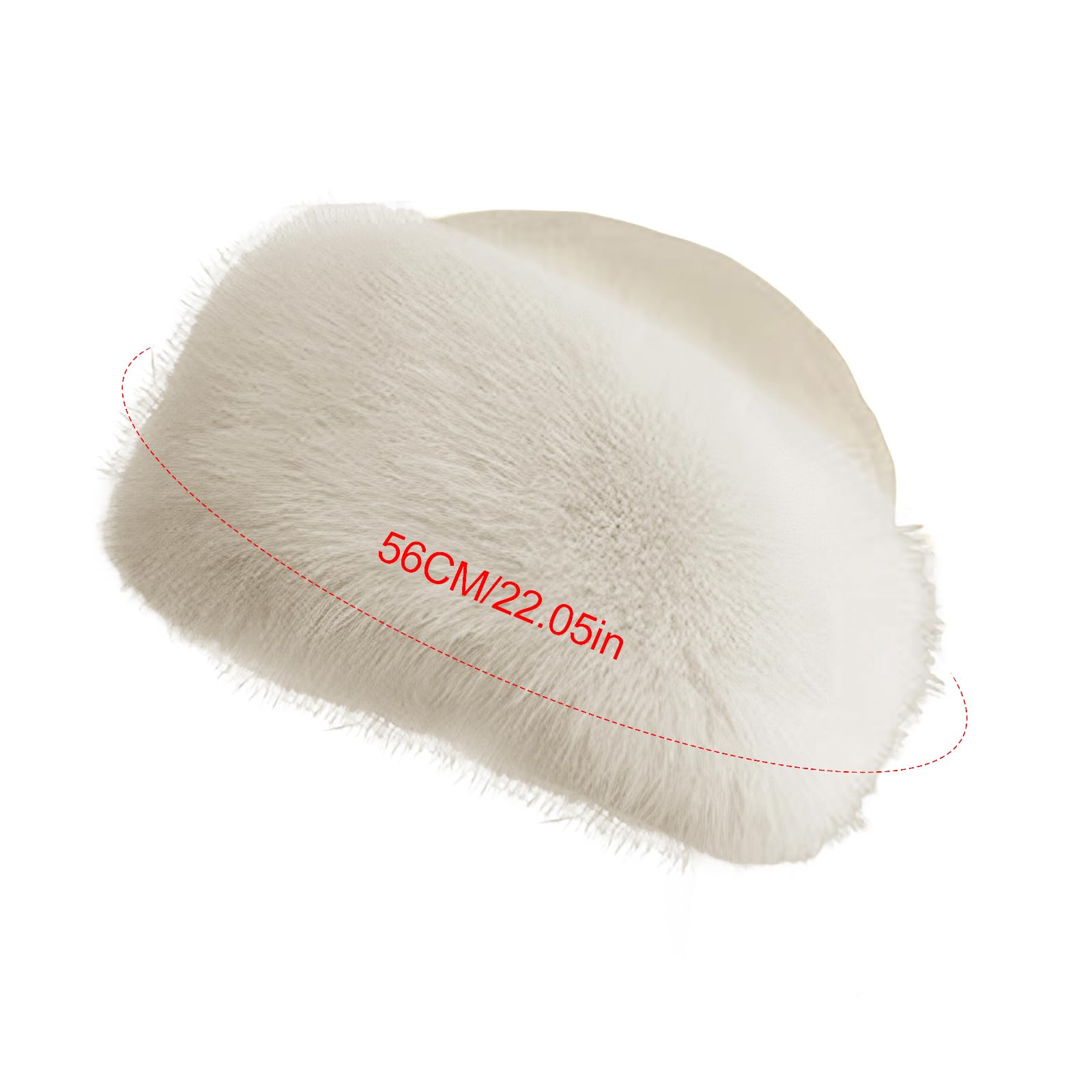 Uposao Hiver Fausse Fourrure Chapeau Thermique Chapeau pour Femmes Homme Super Épais Chaud Chapeau Dôme Béret pour Ski Snowboard Moto Camping Randonnée Cyclisme