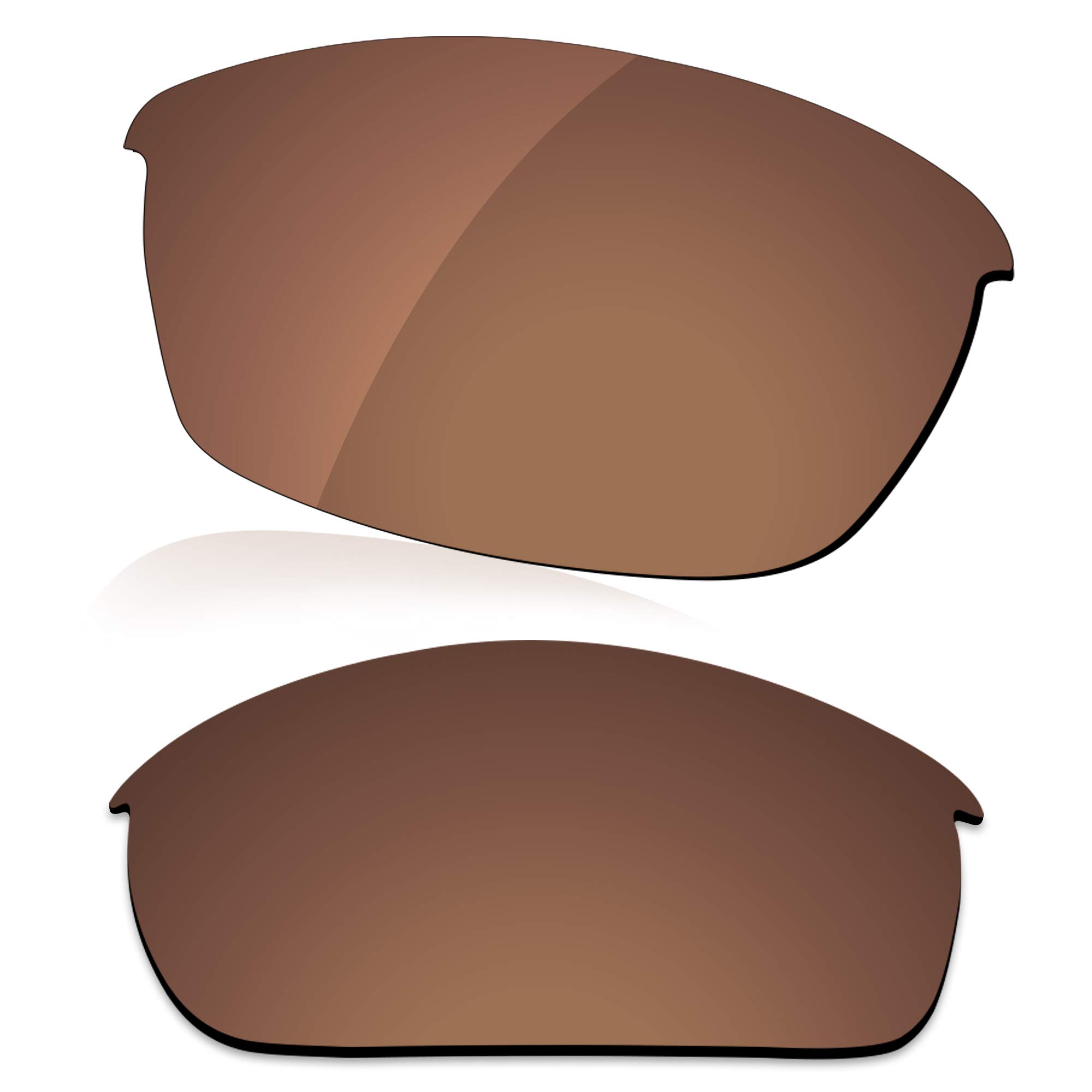LenzReborn Polarized Lens Replacement for Oakley Flak Jacket Sunglass - Rust Brown - Polarized