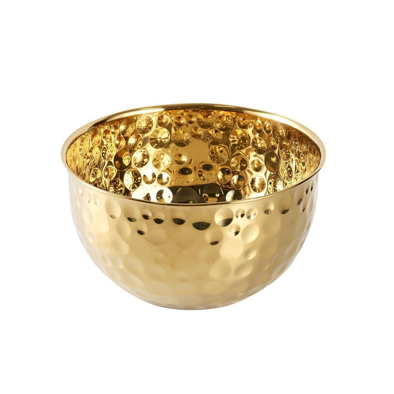HZBB Stainless Steel Fruit Bowl Ice Bucket Large Capacity Washing Basket for Cooking Baking and Food Preparation Enduring Stainless Steel Fruit Bowl