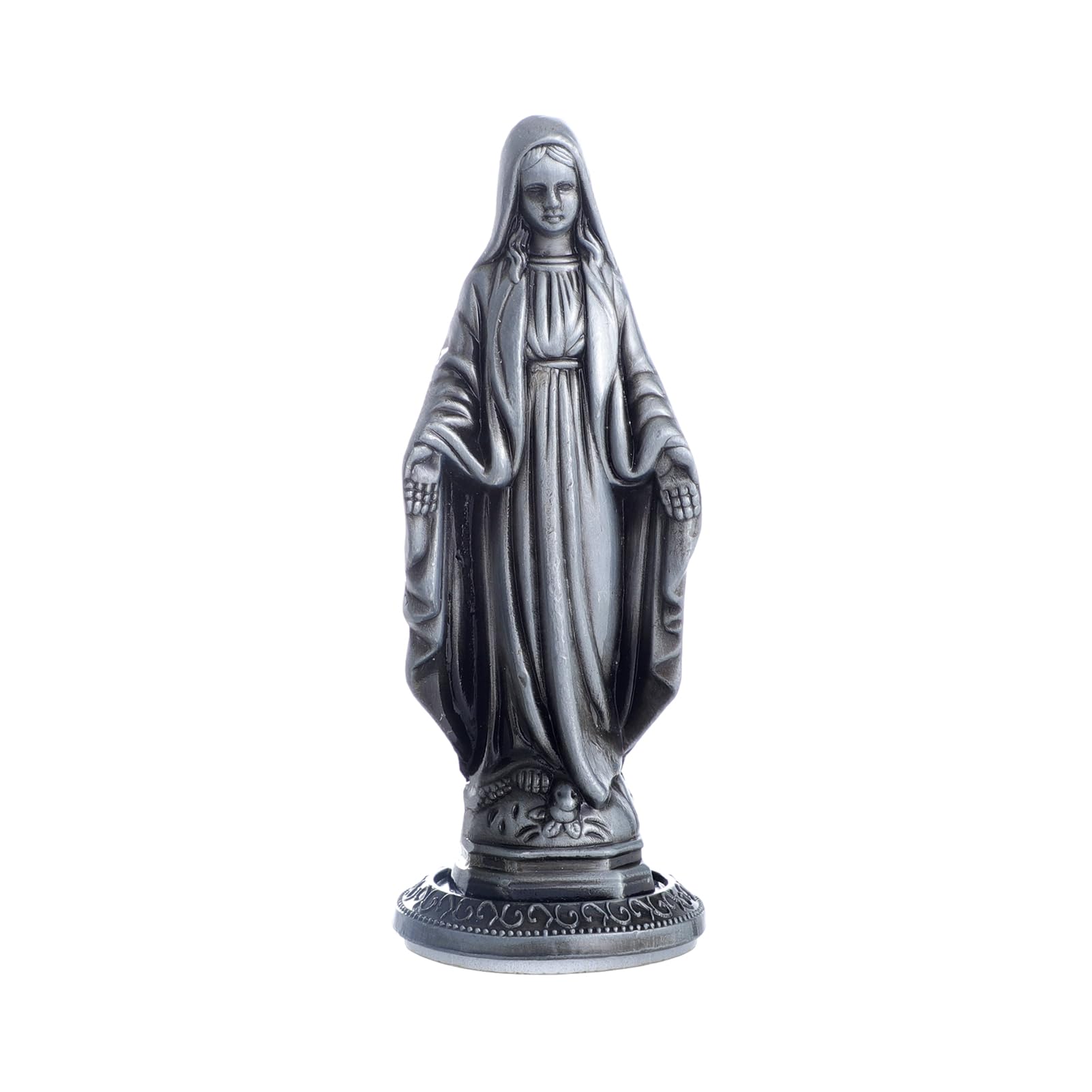 Marie Statue pour la Voiture, Cadeau catholique Petite Mère Marie Statues Décor pour Home Office Table, Décorations de Tableau de Bord de Voiture bénir Conduire Cadeau de sécurité pour