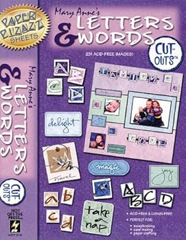 Paperback Mary Anne’s Letters & Words Cut-Outs (Paper Pizazz Sheets) Book