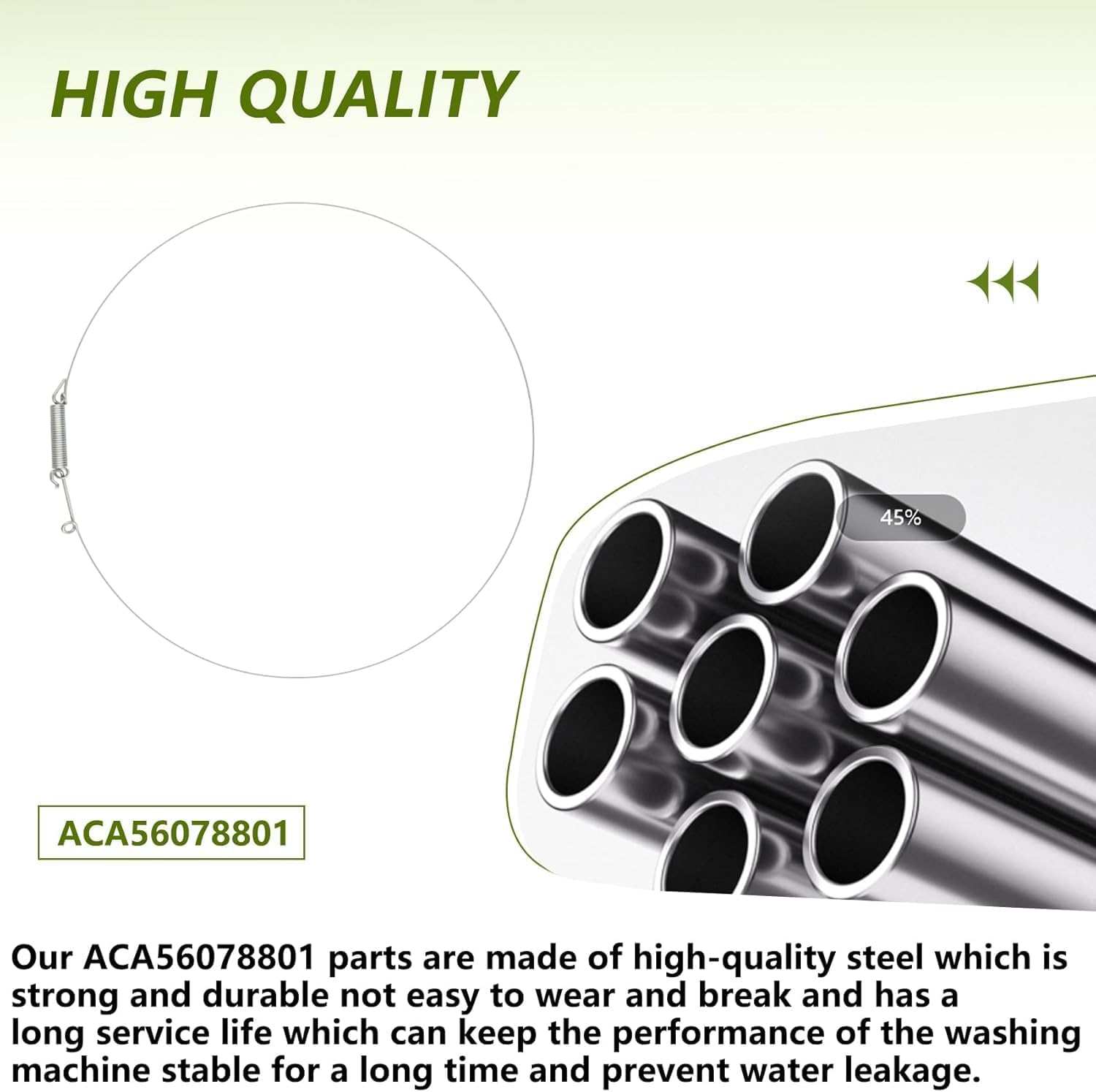 2 Pack ACA56078801 Outer Door Boot Seal Clamp Washer Door Gasket Retaining Ring, Fit for LG & Kenmore Front Load Washer & Dryer Combo, Replaces ACA56078800 ACA56078802 PS3530864 AP4998833