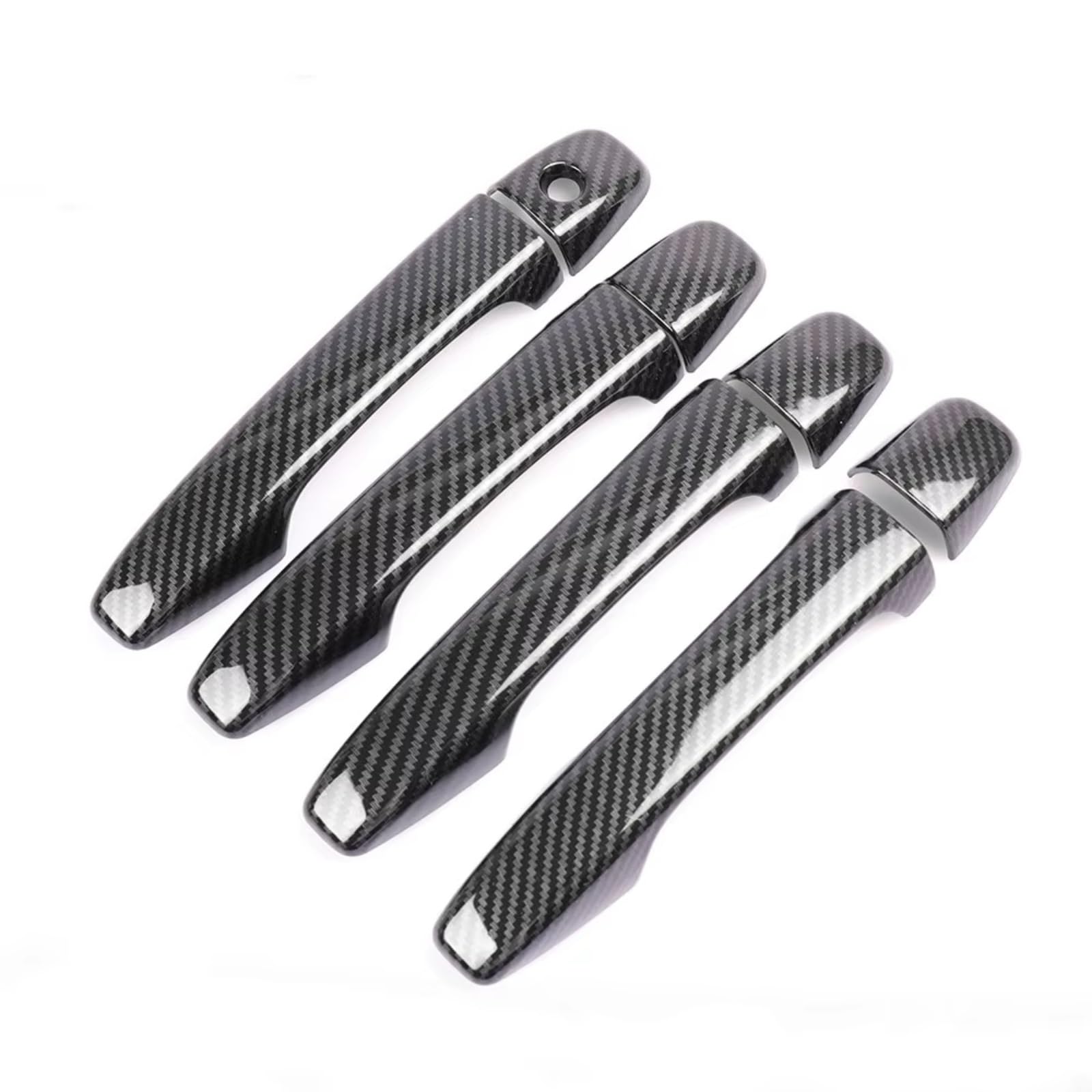 Qdzvalumv No Keyless Entry Car Door Handles Cover Shell Compatible With Subaru For Wrx Sti 2015-2020 Car Exterior Door Handle Cover Decoration Styling Accessories Set(No Keyless Entry)