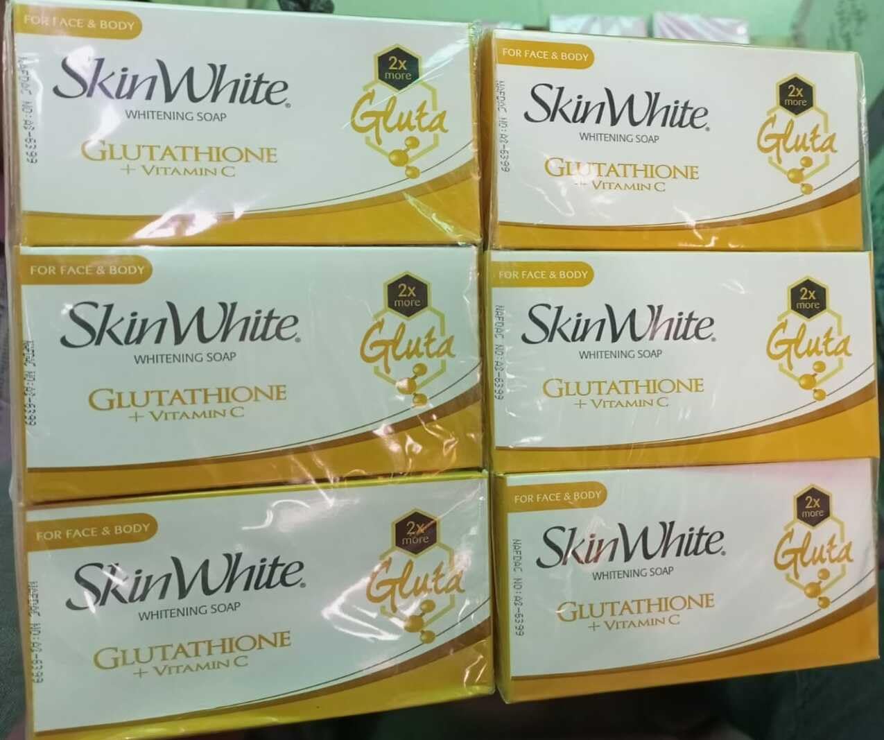 Skin White Glutathione + Vitamin C Soap | Brightening & Radiance Bar for Face & Body | Nourishing, Smooth, Fresh & Luminous Skin