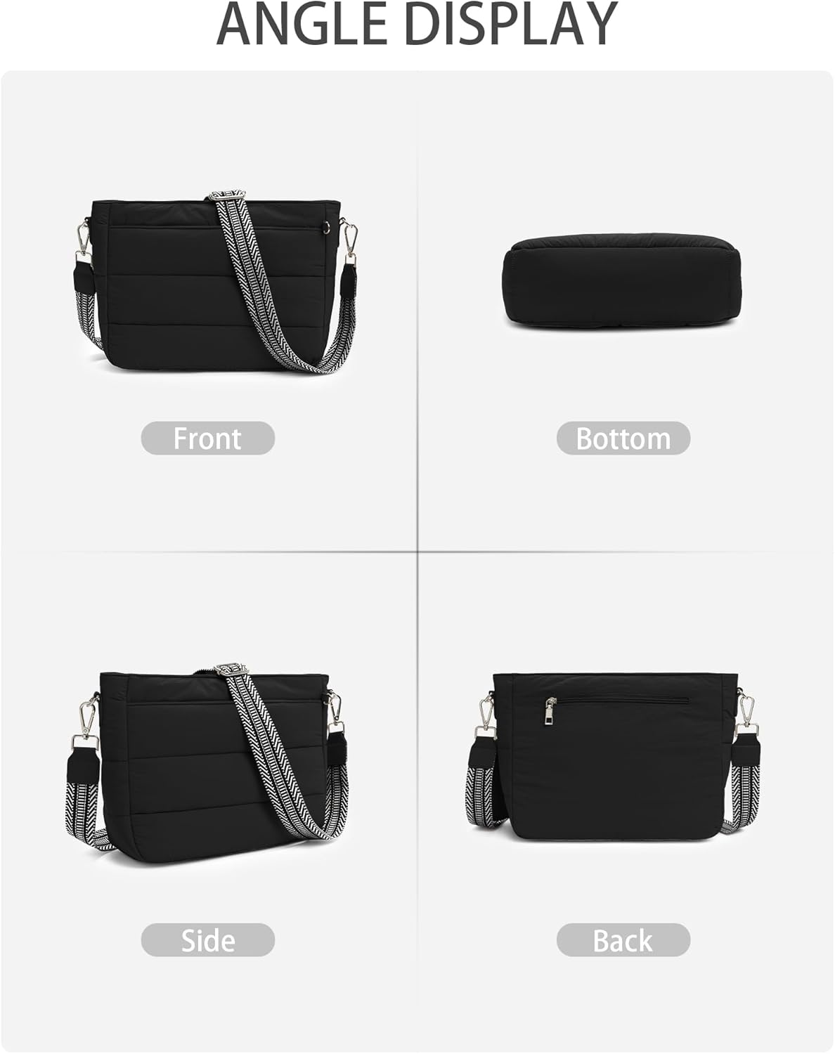 Gitus Gifts for Women Puffer Hobo Crossbody Bag - Image 7