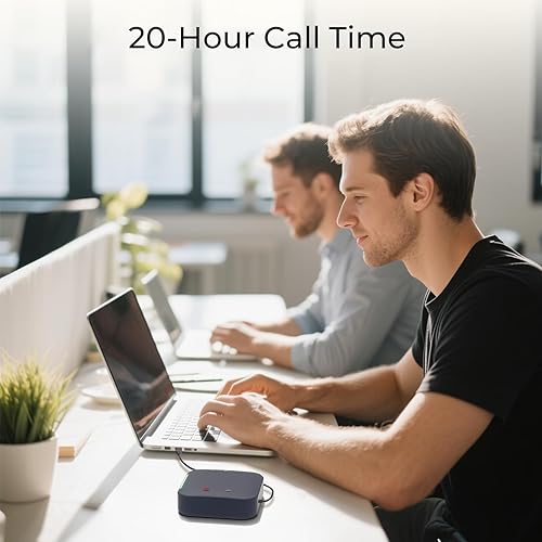 Miniatura 6 de Altavoz y micrófono de conferencia, USB C y altavoz Bluetooth para computadora, Altavoces portátiles con micrófono, Recogida de voz de 360°,