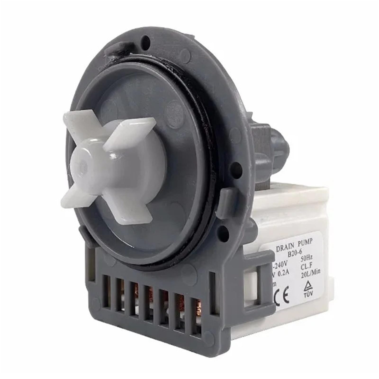 Pompa di Scarico per Lavatrice B20-6 B30-6A | Pompa di Scarico per Lavatrice; Verificare Codice e Configurazione Elettrica(B30-6A)