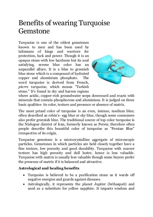 Turquoise naturelle ovale pour création de bijoux et lithothérapie - 5