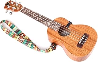Garneck J Alça De Pescoço De Gancho Alça De Ombro De Guitarra Alça De Baixo Baixo Ukulele Alça De Guitarra Folk-Custom Alça De Nylon Colorida Alça De Ukulele Clipe Pequena Alça De Ombro