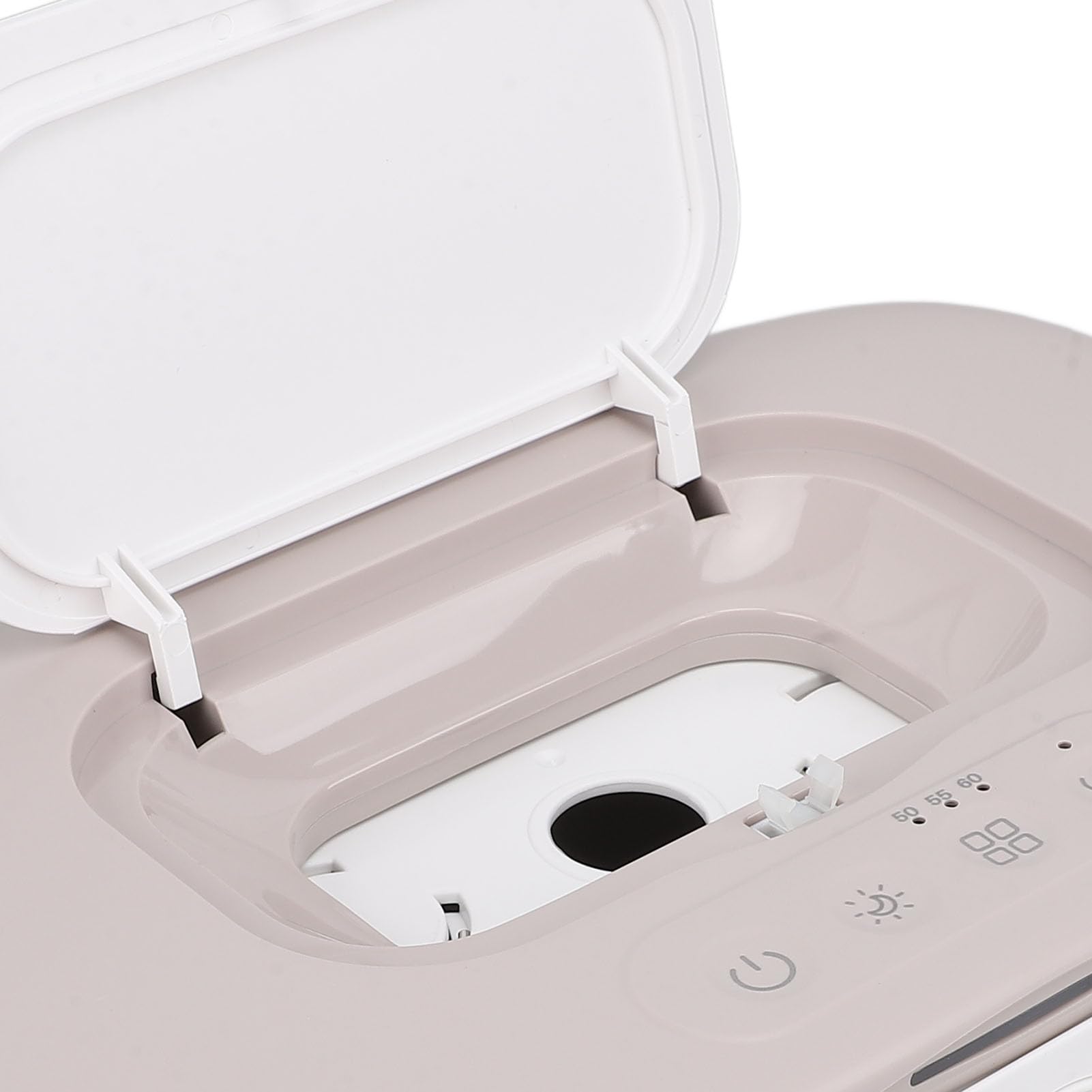 Calentador de Toallitas Húmedas para bebé, Control Inteligente de Temperatura, Dispensador Calentador de Gran Capacidad para Luz Nocturna, Función para Recién Nacidos PP (GREY)