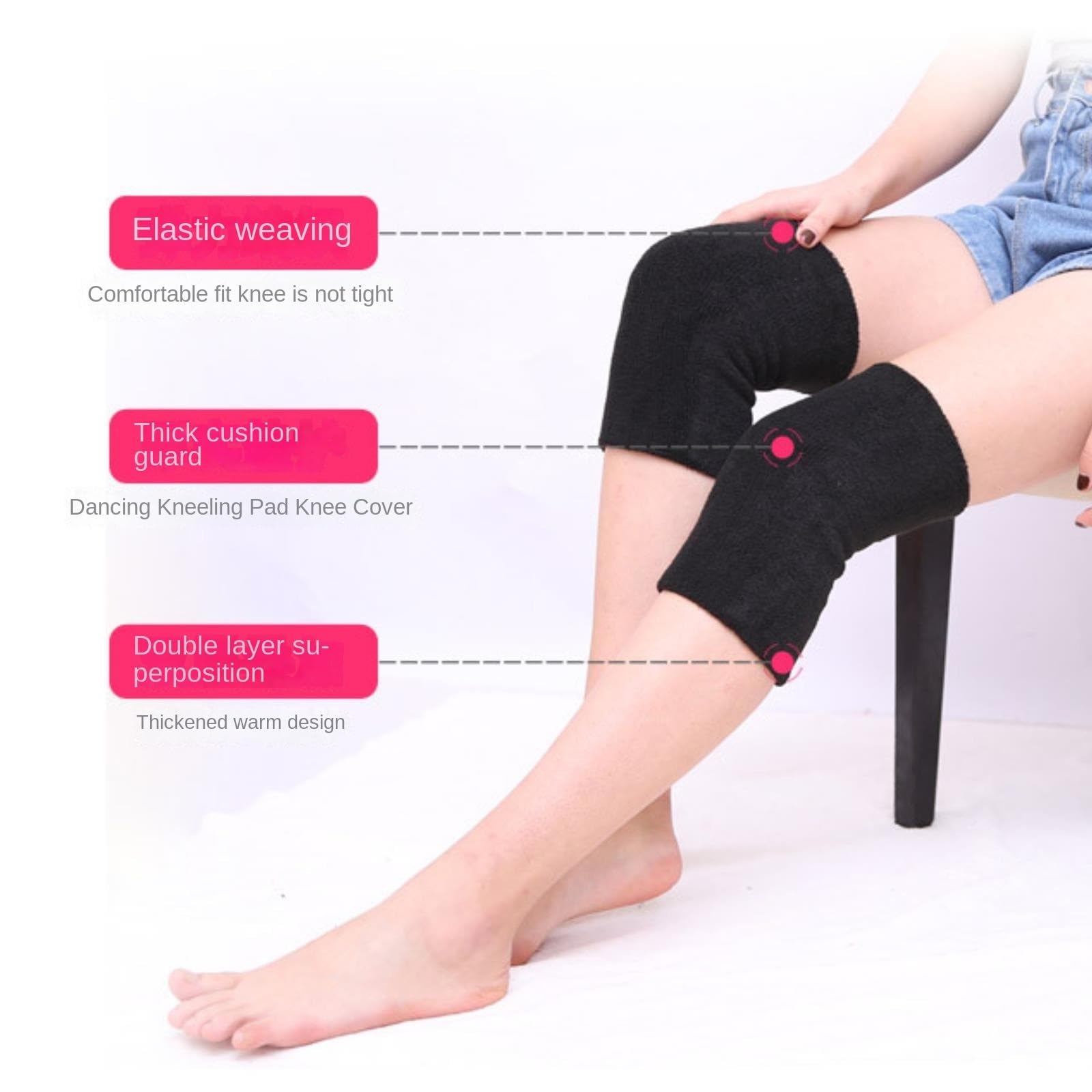Ginocchiera Ginocchiere Calde E Antivento da Uomo Donna Adatte for Gli Sport all'Aria Aperta Supporto Ginocchio