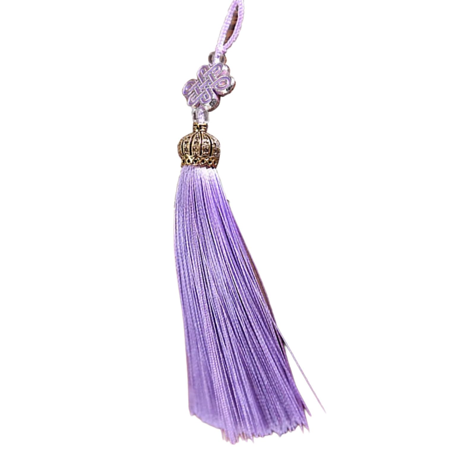 NEWFT Polyester Chinese Knot Tassels Pendant Traditional Charm Tassels Perfect for Car Hanging or Special Giving Occasion