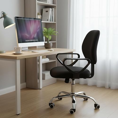Vista 88 de MIFXIN Funda elástica elástica para silla de computadora, 2 piezas, de punto, universal, para silla de computadora, protector de muebles