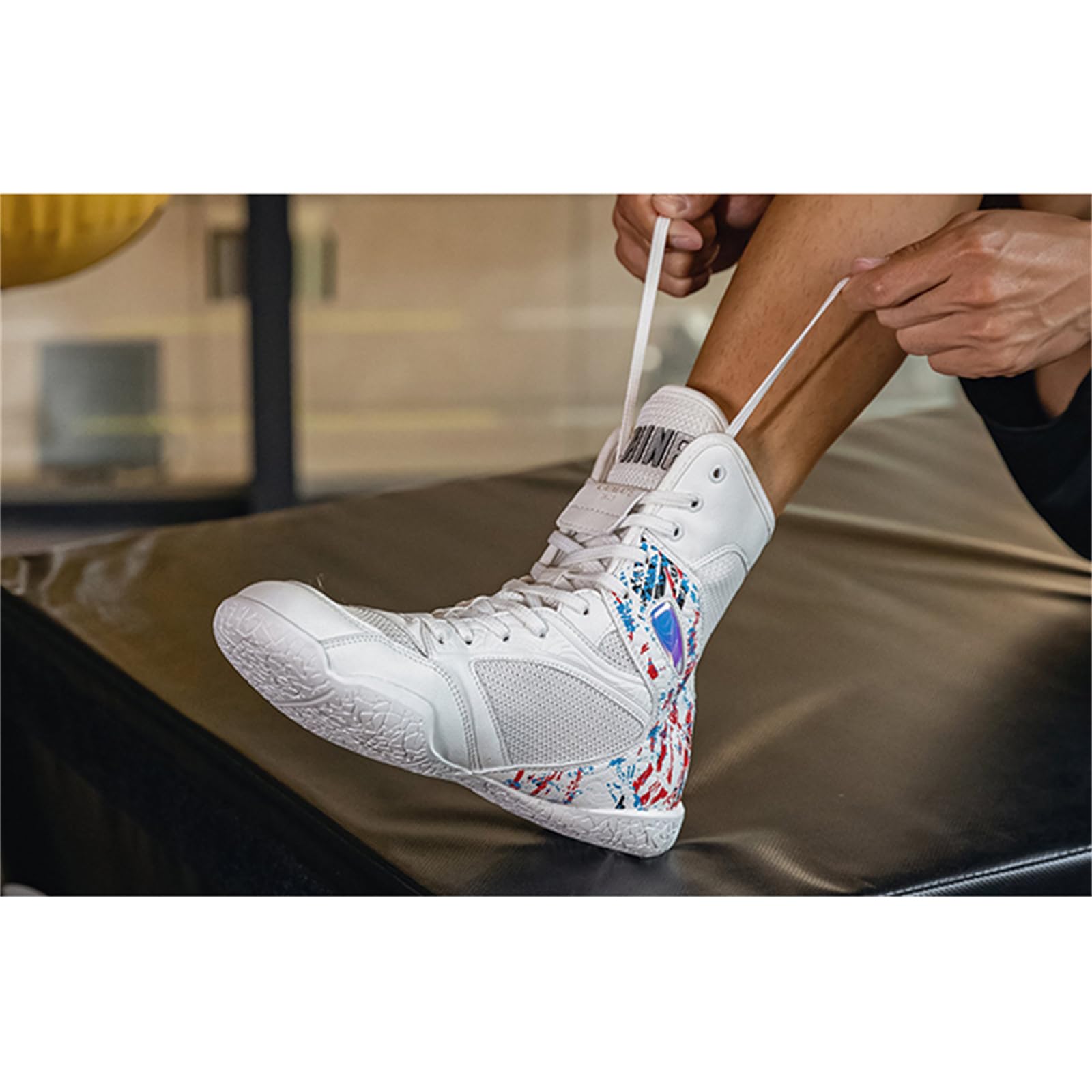 Zapatos De Boxeo Hombre Lucha Libre Artes Marciales Zapatillas De Gimnasio Botas Ligeras Y Transpirables Botas De Fitness para Interiores