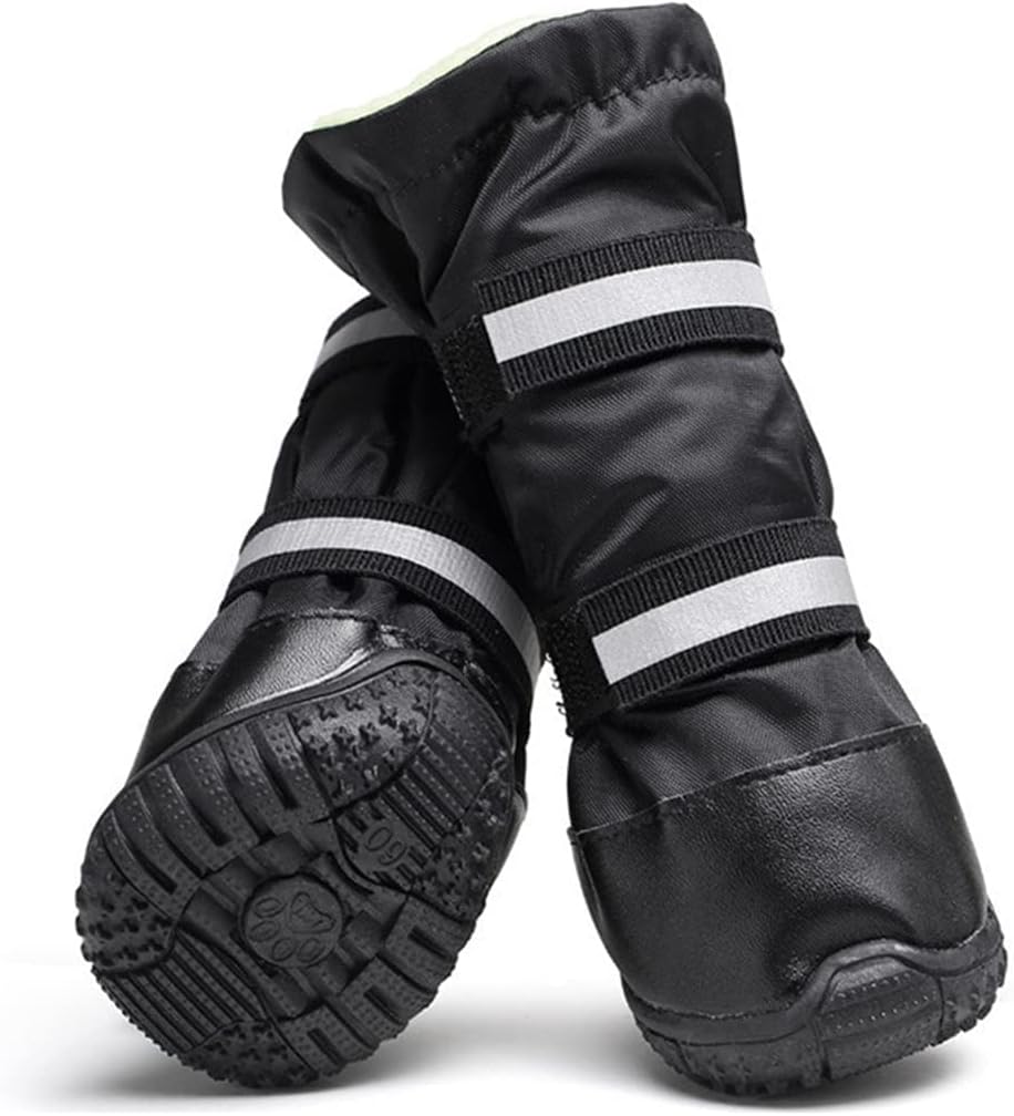 LESYPET Dog Winter Boots for Large Breed, Waterproof Dog Snow Boots for Snow Rainy Day, NonSlip
